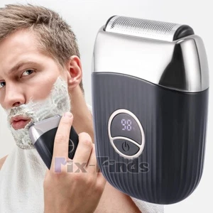 Electric Shaver for Men Beard Trimmer Hair Shaver Portable USB Rechargeable Mini - Picture 1 of 15
