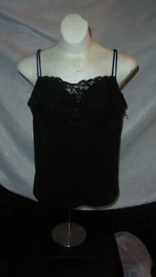 DONNA L'OREN, COPA DE ENCAJE NEGRO/CAMISA ADELGAZANTE TALLA LG BUSTO 36" NUEVO SIN ETIQUETAS  Foto 1 de 3