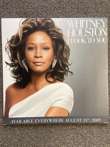 Whitney Houston I Look to You cardboard Promo - Picture 1 of 3