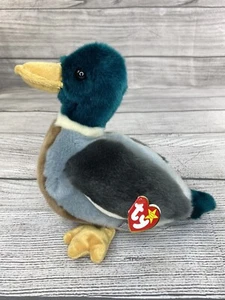 Nuevo juguete de peluche suave de peluche TY 1998 Beanie Buddies Jake el pato Mallard - Imagen 1 de 11