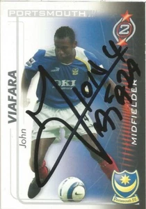 JHON VIAFARA SIGNED PORTSMOUTH 2005/2006 SHOOT OUT TRADING CARD + COA - Bild 1 von 1