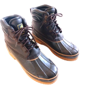 Crater Ridge Men's Pike 3 Brown Duck Boots with Leather uppers Size 10 New - Picture 1 of 4