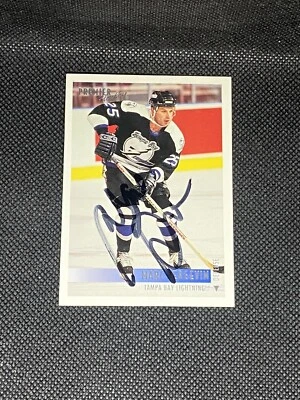 Marc Bergevin 1994-95 Topps Premier #507 Tampa Bay Lightning Auto Signed Card - Image 1 of 3