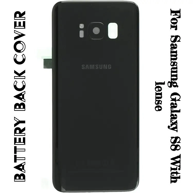 Cubierta Trasera Batería para Samsung Galaxy S8 con Panel LENTE Cámara, NEGRA Foto 1 de 1