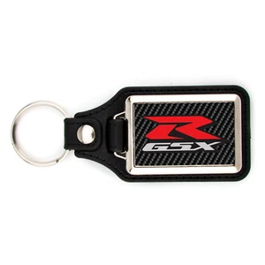 SUZUKI GSXR KEYCHAIN KEY CHAIN CARBON FIBER LOOK GSX-R 1000 750 600 - Picture 1 of 2