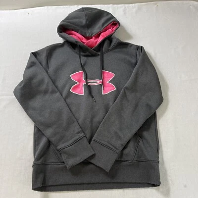 Sudadera con Capucha Under Armour Mujer Pullover Cáncer de Mama Semi Ajustada Equipo Frío Talla M Foto 1 de 4