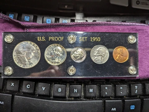 1950 us silver proof set Cover