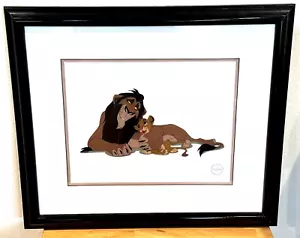 VINTAGE RARE HTF DISNEY STORE SERICEL "SCHEMING SCAR" THE LION KING SCAR & SIMBA - Picture 1 of 15