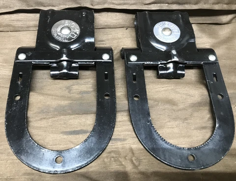 Vintage Set Of 2 BIG 4 Barn Door Hangers  w/ Hardware NEW Old Stock IN BOX Cover