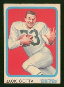 Jack Gotta 1963 Topps CFL FÚTBOL #63 VGEX+ 95454 - Imagen 1 de 2