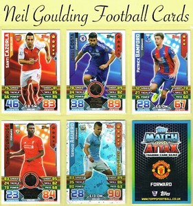 Topps MATCH ATTAX 2015-2016 ☆ Premier League ☆ Football Cards #1 to #180