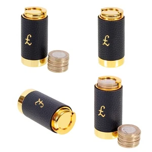 £1 / EURO coin holders ONE POUND HOLDER TAXI BUS TRADER MILKMAN leather bound - Picture 1 of 6