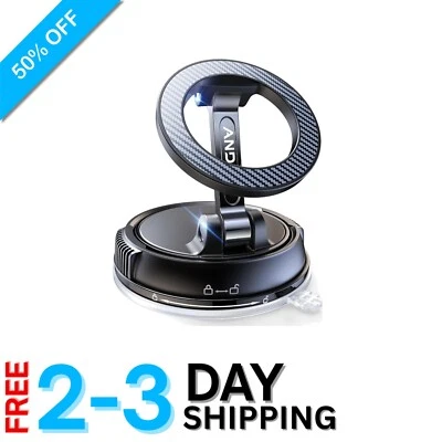 Carbon Fiber Magnetic Phone Holder: Strong Suction & Cooling Features - Image 1 of 4