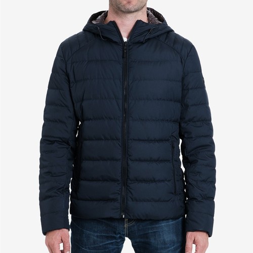 Giacca tampone nuova con etichette Michael Kors uomo classica con cordini misto cappuccio S