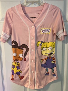 Nickelodeon Girls “RUGRATS” Size S Tunic Pink/White/Multicolored Graphics - Picture 1 of 14