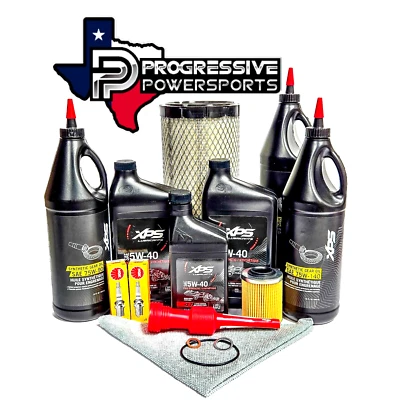 Can-Am Defender HD10 /9/8 Full Service Oil Change Kit w/Spark Plugs (DCPR8E) - Image 1 of 2