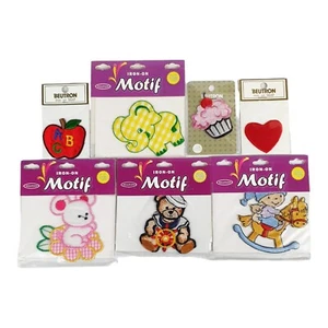 Iron On Motifs Beutron Apple Cup Cake Elephant Teddy Mixed Lot x 7 Brand New - Picture 1 of 2