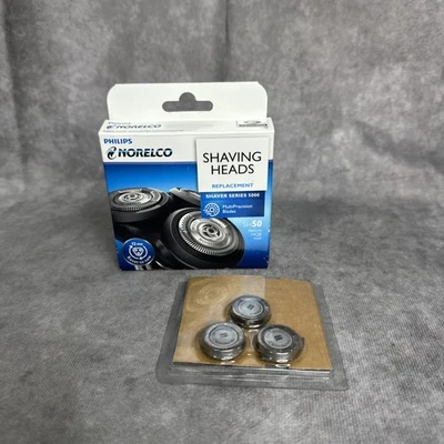 Philips Norelco SH50 Cabezales de Afeitado de Repuesto Serie 5000 Dura 12 Meses NUEVO Foto 1 de 4