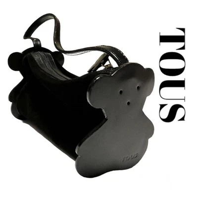 TOUS Oso Negro Mini Bolso Bolso Lindo Forma de Oso Bandolera Pequeño Monedero Marca España Foto 1 de 4