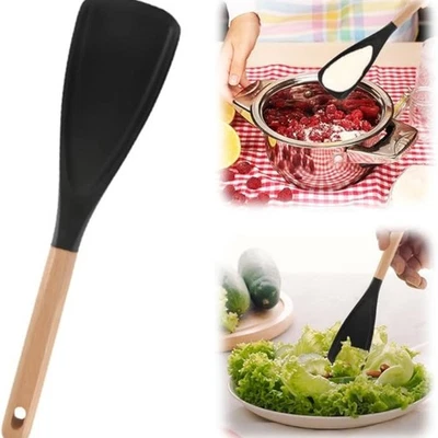 Силиконовая лопатка и скребок ложка для термостойкого лучшего приготовления пищи, выпечки, Sp - Изображение 1 из 4