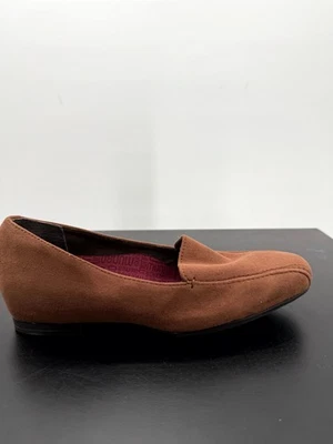 Munro Diedre M172146 Mocasines Mujer Talla 6M Gamuza Cacao Puntera Cuadrada Zapatos Sin Cordones Foto 1 de 4