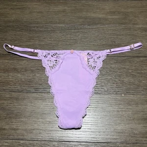 Victoria’s Secret Dream Angels Spitzenbesatz V-String verstellbar Höschen Größe Large - Bild 1 von 11