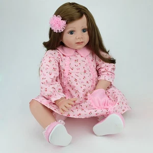 Realistic Reborn Baby Dolls Vinyl Silicone Handmade Newborn Girl Birthday Xmas - Picture 1 of 7