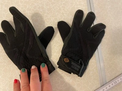 Original Harley Davidson Motorrad Handschuhe Gr. M Schwarz Damen #KLA - Bild 1 von 3