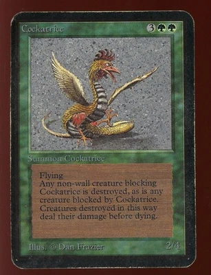 1993 Alpha Cockatrice ~ Vintage MTG/Magic - Image 1 of 2