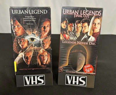 Urban Legend + Urban Legends: Final Cut VHS Horror Lot (1998 & 2000) - Image 1 of 4