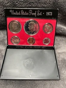 1973-S 6 Coin US Proof Set ~ Original Government Box - Bild 1 von 1
