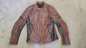 Kawasaki RS Leather Motorbike Jacket Size L - Picture 1 of 5