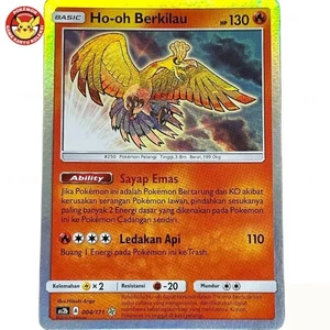 Shining Ho-oh Berkilau AS2b 004/171 Shining Legends Holo Pokemon Juego de cartas coleccionables Indonesia - Imagen 1 de 3