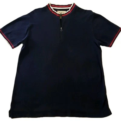 NATIVE CODE BLUE XL COTTON POLO SHIRT with  ZIPPER - Image 1 of 4