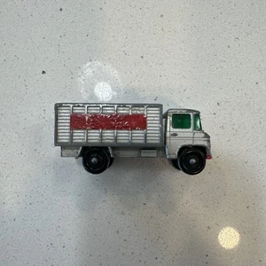 Vintage Lesney Matchbox No 11 Mercedes Scaffolding Truck Gray With Red Signage - Picture 1 of 6