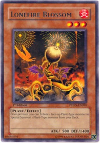Yugioh! MP Lonefire Blossom - PTDN-EN088 - Rare - 1st Edition Moderately Played, - Image 1 of 1