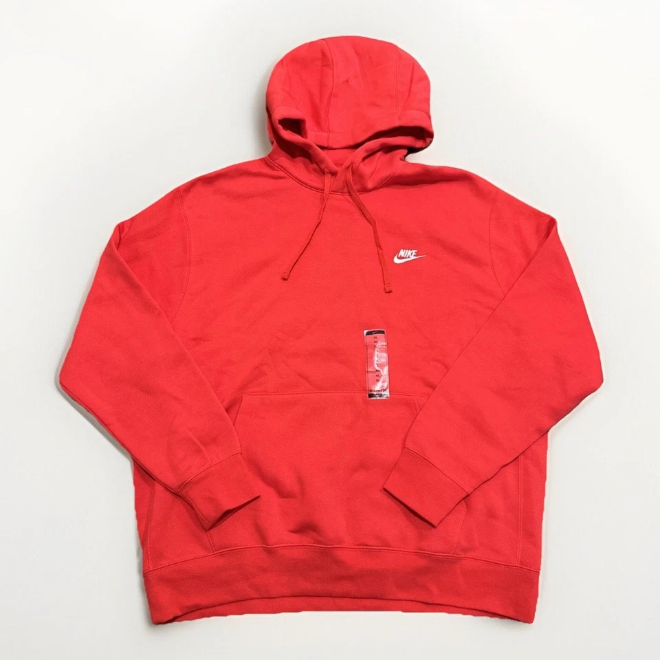 Nike NSW Club Fleece Pullover Hoodie Sz XL 100 Authentic Bv2654 657