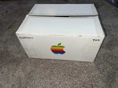 VINTAGE APPLE IMAGE WRITER II PRINTER WITH POWER Cord And Box Works - Image 1 of 4
