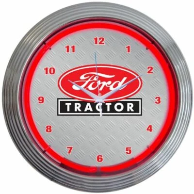 Reloj de neón - Tractor Ford en neón rojo * ¡Para el granero, tienda, garaje! Envío gratuito a Estados Unidos Foto 1 de 4