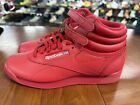 Size 6 Women's Reebok  Freestyle Hi High Top Sneaker Vector Red Leather GV6724