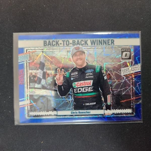 2024 Donruss Racing Back2Back Win Blue Velocity Optic #173 Chris Buescher L36 - Picture 1 of 2