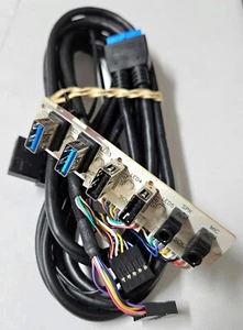 ANTEC P101 SILENT FRONT PORT ASSEMBLY 2 X USB 3.0+ 2 X USB 2.0 + AUDIO PORTS - Picture 1 of 2