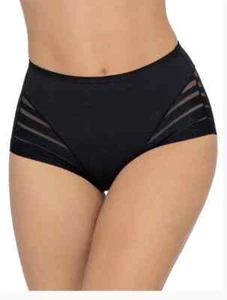 NEW Leonisa Stripe Undetectable Lace Classic Shaper Panty Black Color Size XL - Picture 1 of 4