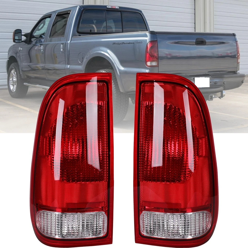 Luces traseras para 97-03 Ford F150 99-07 F250 F350 F450 Super Duty lámpara de lente roja EE. UU. Foto 1 de 4