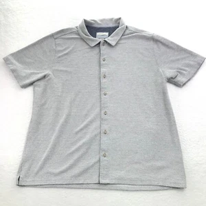 Carbon 2 Cobalt Shirt Mens Extra Large Gray Blue Flipside Pique Stretch - Picture 1 of 6