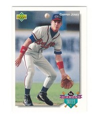 CHIPPER JONES 1992 UPPER DECK MINOR LEAGUE DIAMOND SKILLS #66 NRMT-MT OR BETTER
