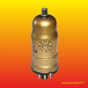 6F7 6Ф7 MELZ SOVIET TRIODE-PENTODE GOLD METAL TUBE NOS = VT-70 CV1915 PH6F7 - Picture 1 of 3