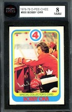 1978-79 O-PEE-CHEE NHL #300 BOBBY ORR HOF KSA 8 NM-MT Boston Bruins Team Canada