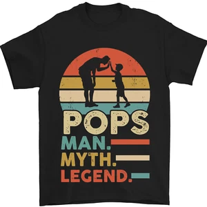Camiseta para hombre Pops Man Myth Legend divertida del Día del Padre 100 % algodón - Imagen 1 de 12