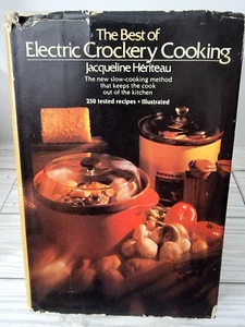The Best of Electric Crockery Cooking Jaqueline Heriteau 1976 Hardcover Bookclub - Imagen 1 de 6